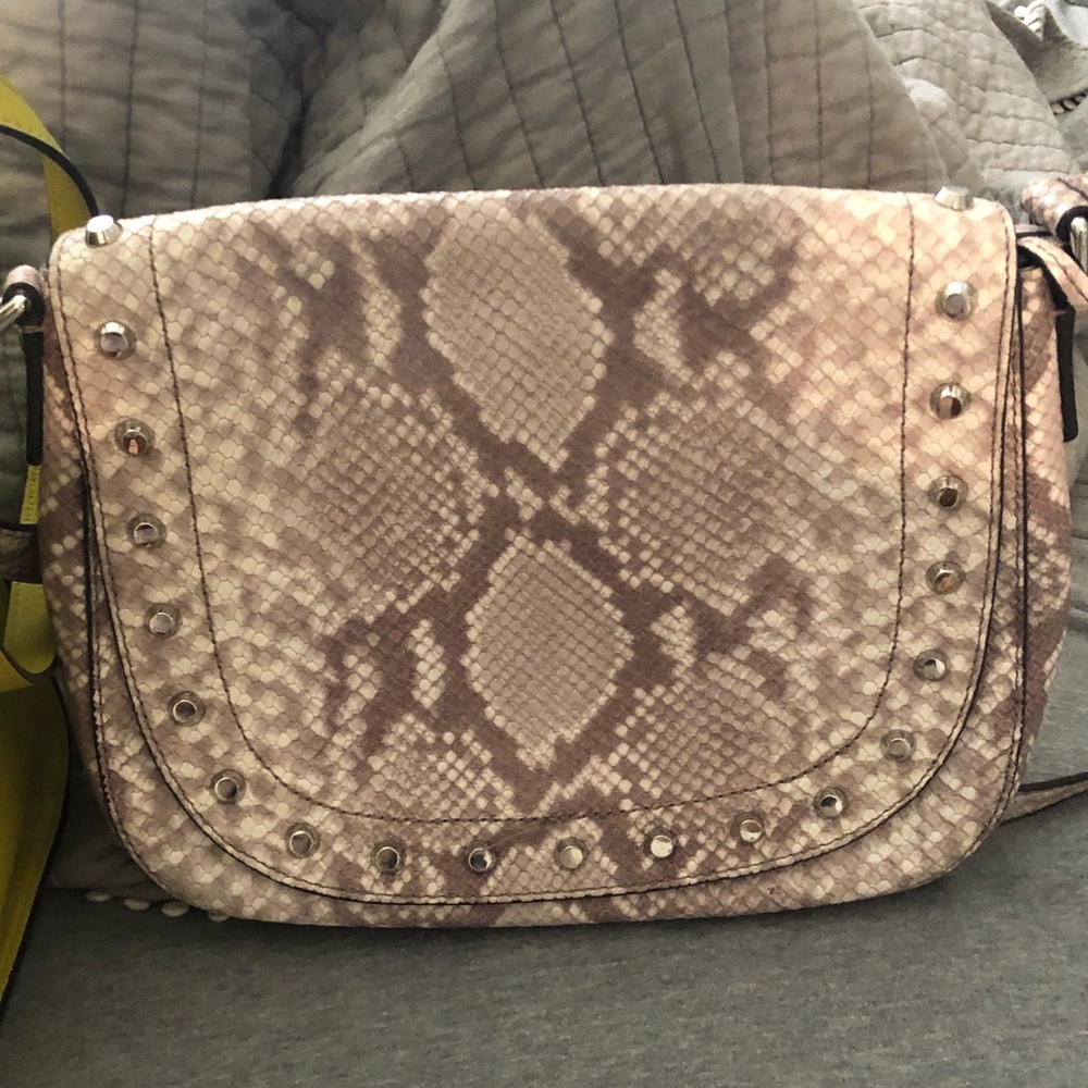 Mk snake print handbag